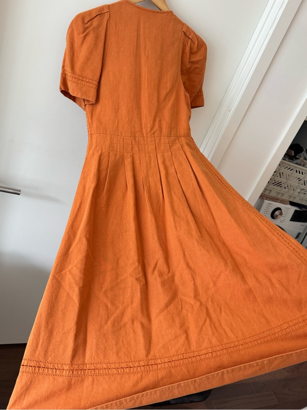 Sea New York Orange Round-Neck Button Top - Picture 6 of 8